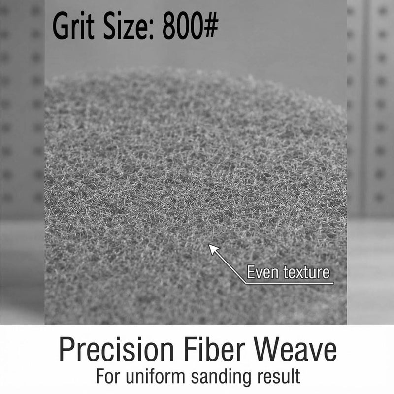 JUNLIXN 4 Inch 800 Grit Drill Brush Scrubber Scouring Pads, 20 Pcs Hook & Loop Power Scrubber Scour Pads for Rotary Tools, Random Orbital Sander (Grey) - Image 4